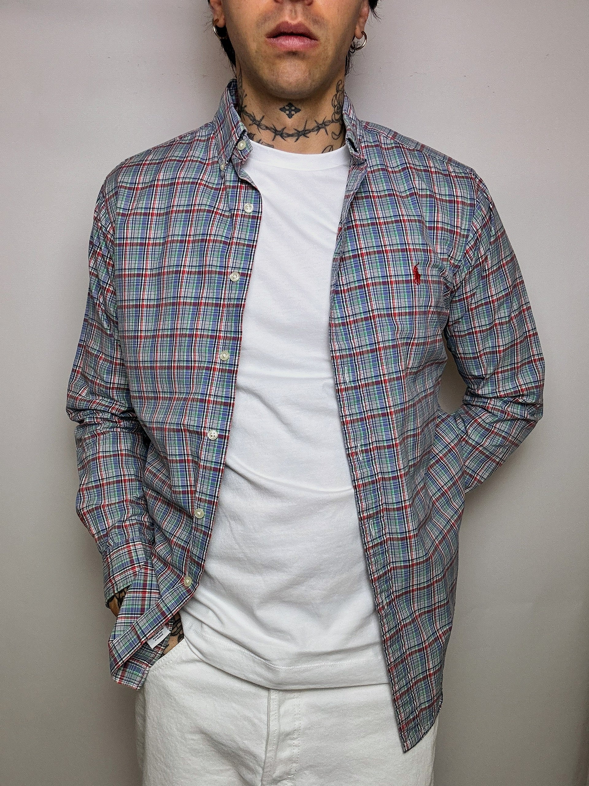 Chemise à carreaux RALPH LAUREN M vintage