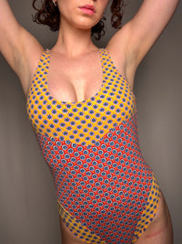 Maillot de bain imprimé M/L vintage