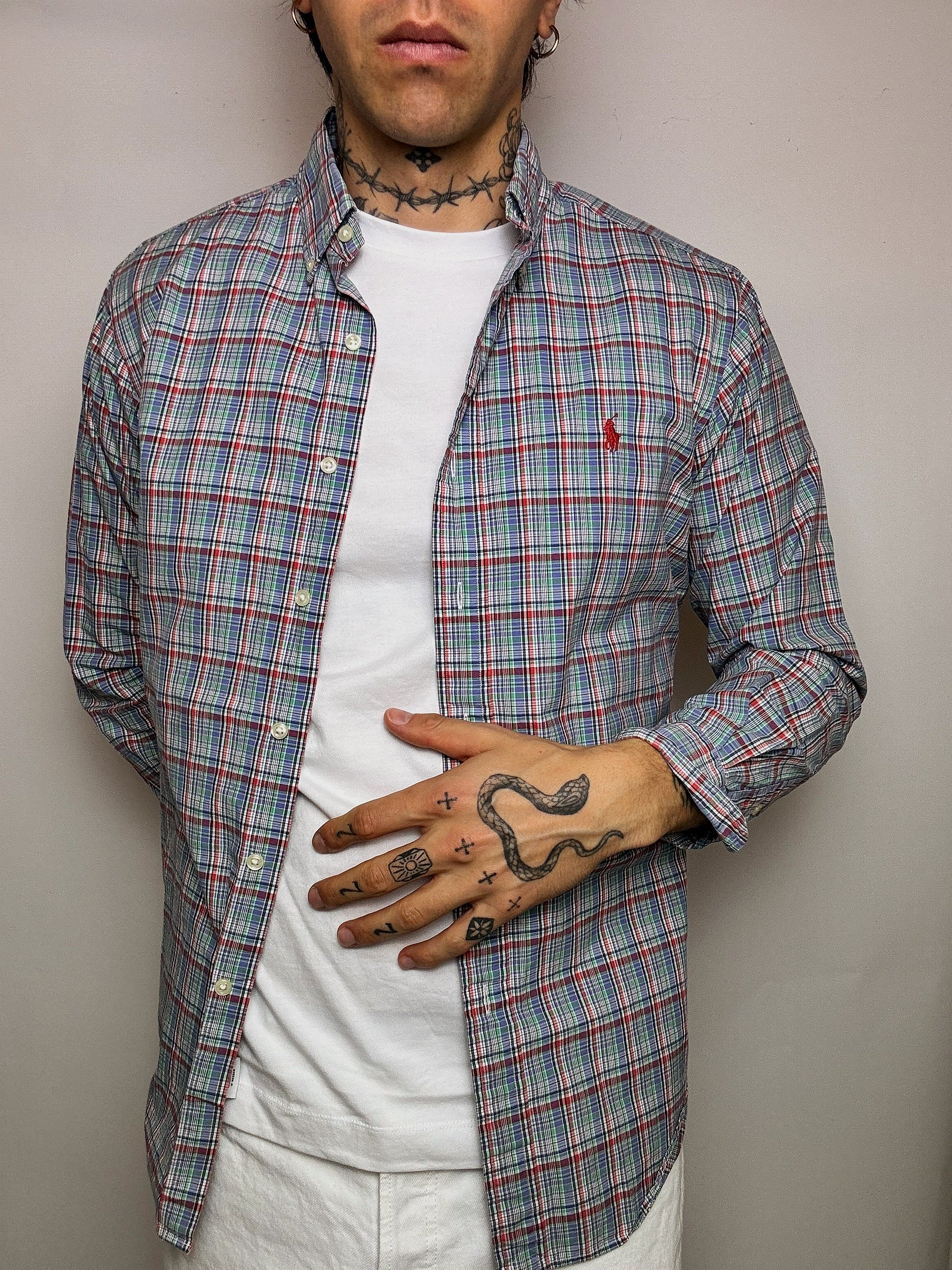 Chemise à carreaux RALPH LAUREN M vintage