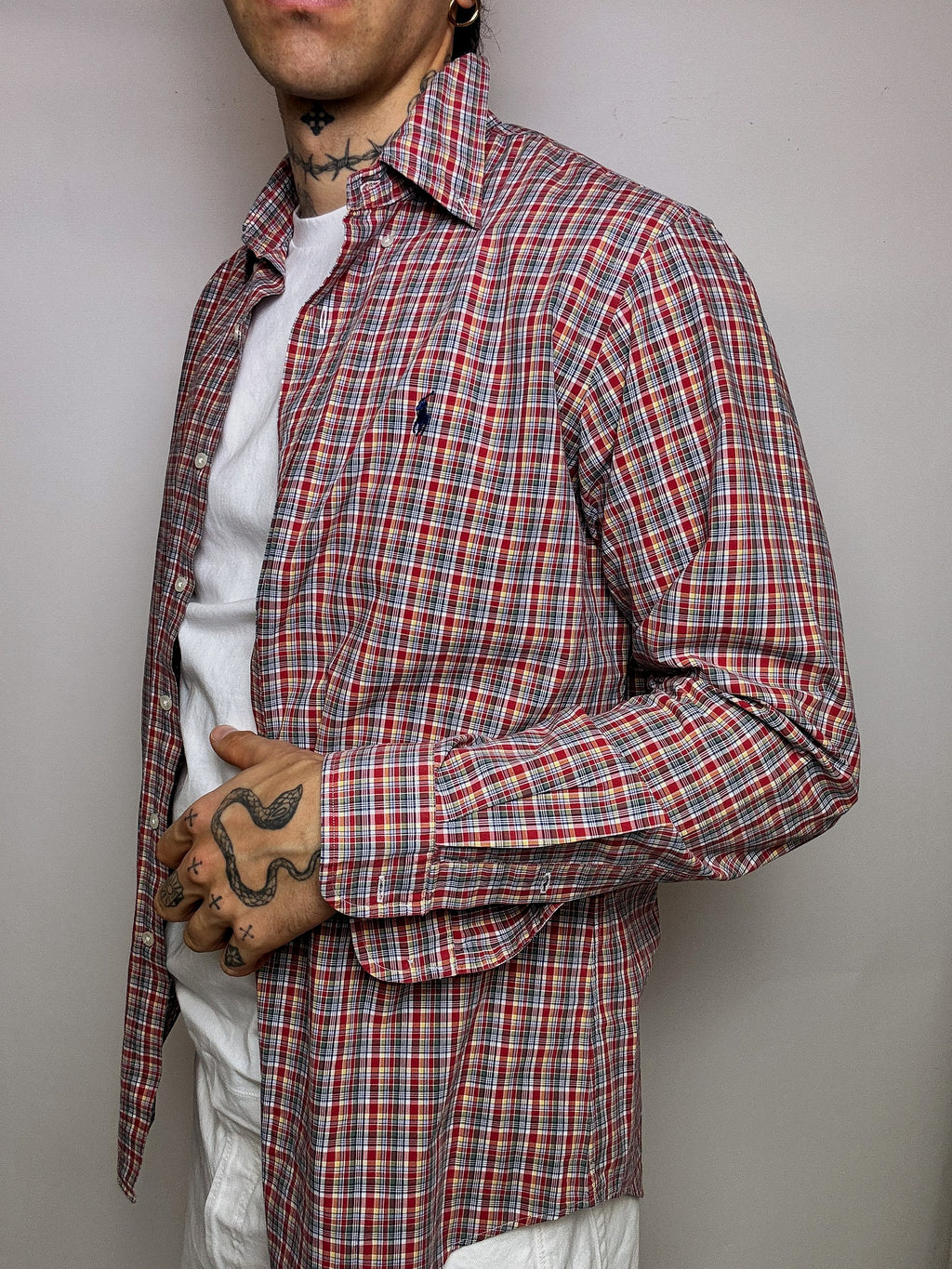 Chemise à carreaux RALPH LAUREN L vintage