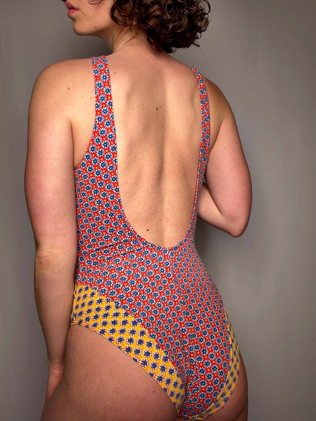 Maillot de bain imprimé M/L vintage