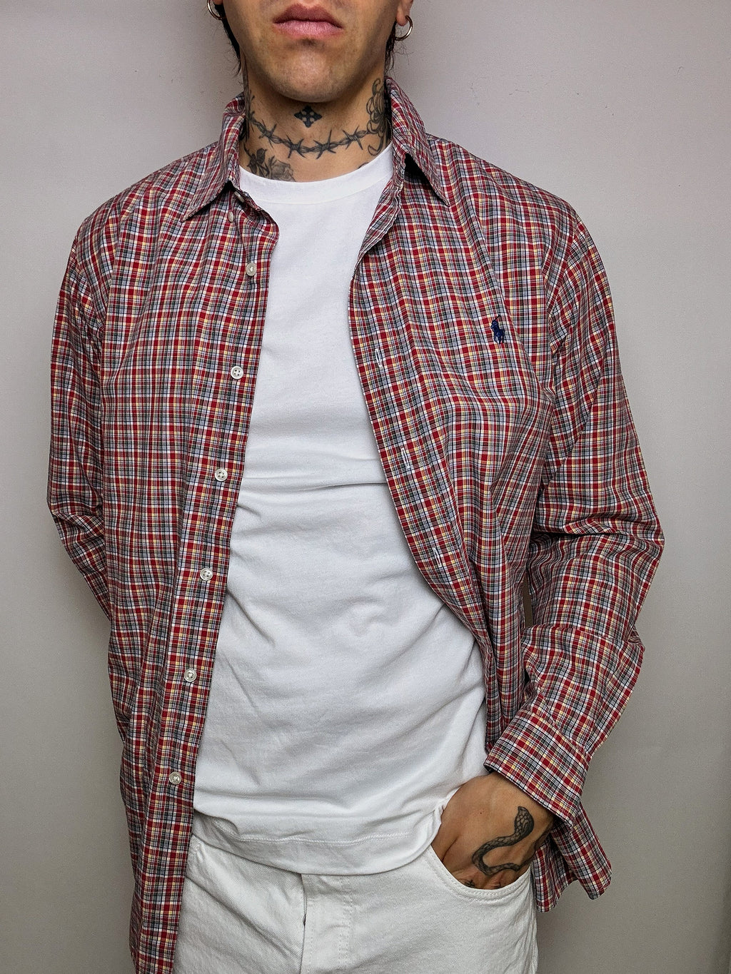 Chemise à carreaux RALPH LAUREN L vintage