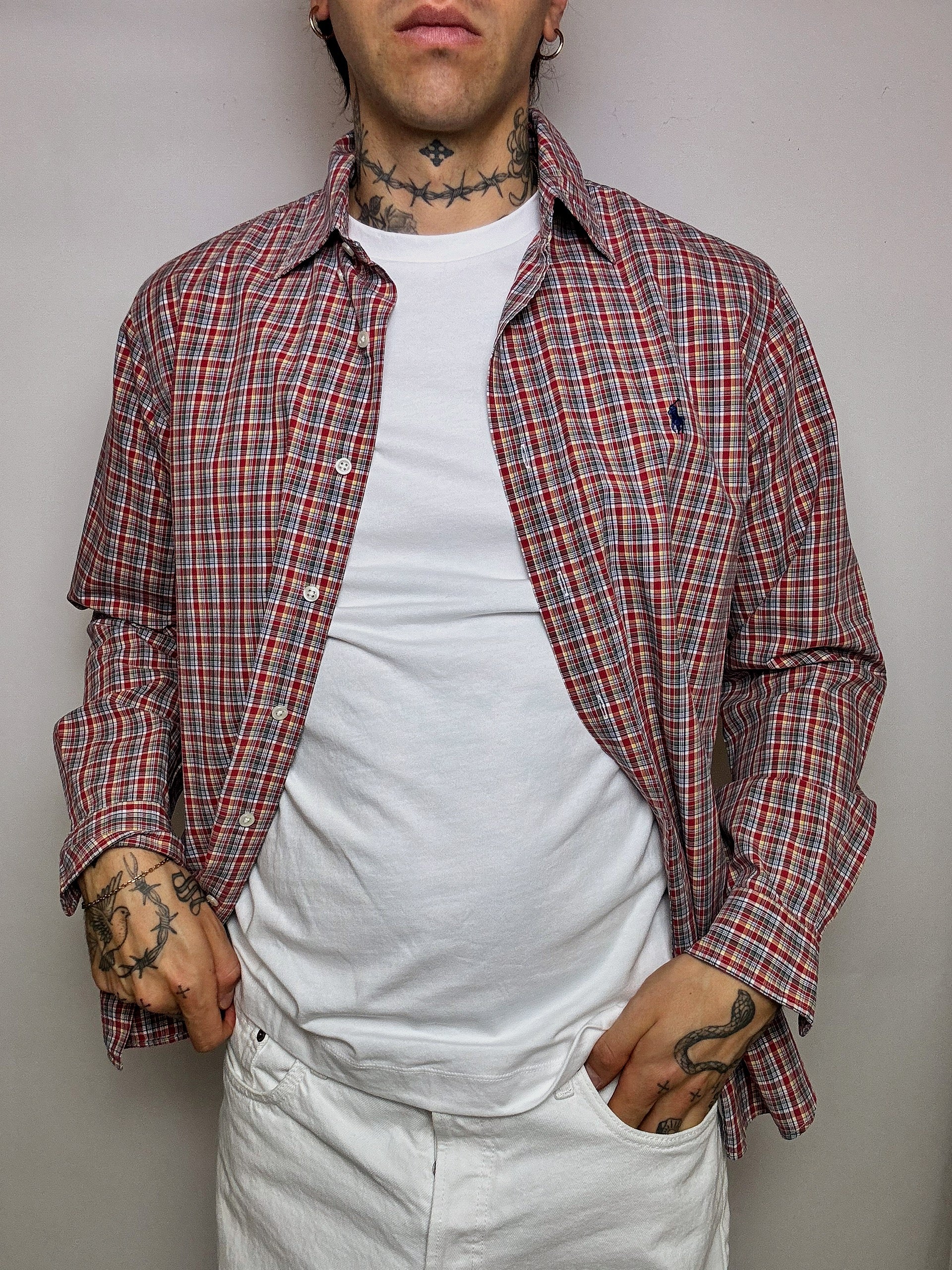 Chemise à carreaux RALPH LAUREN L vintage