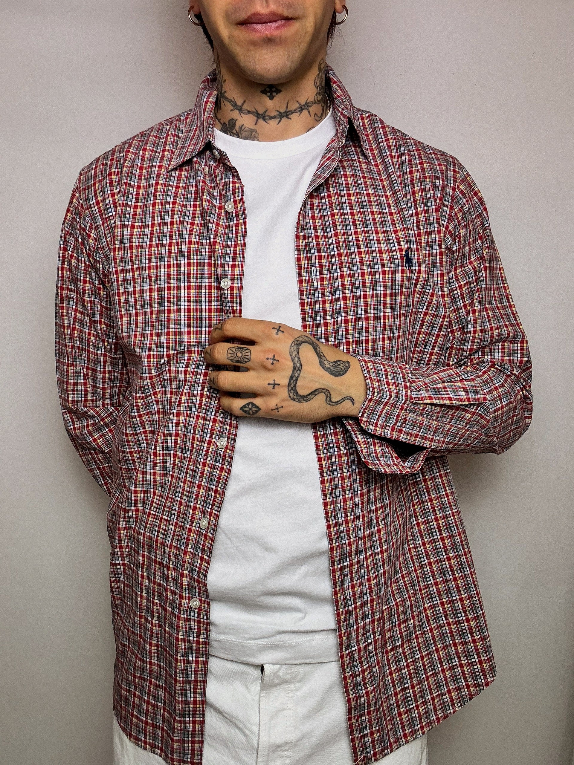 Chemise à carreaux RALPH LAUREN L vintage