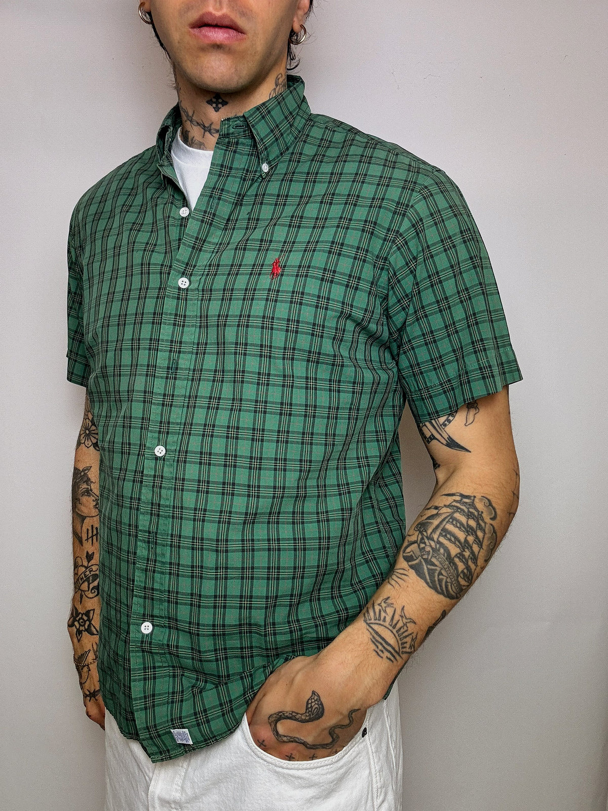 LACOSTE M/L vintage pastel striped shirt 