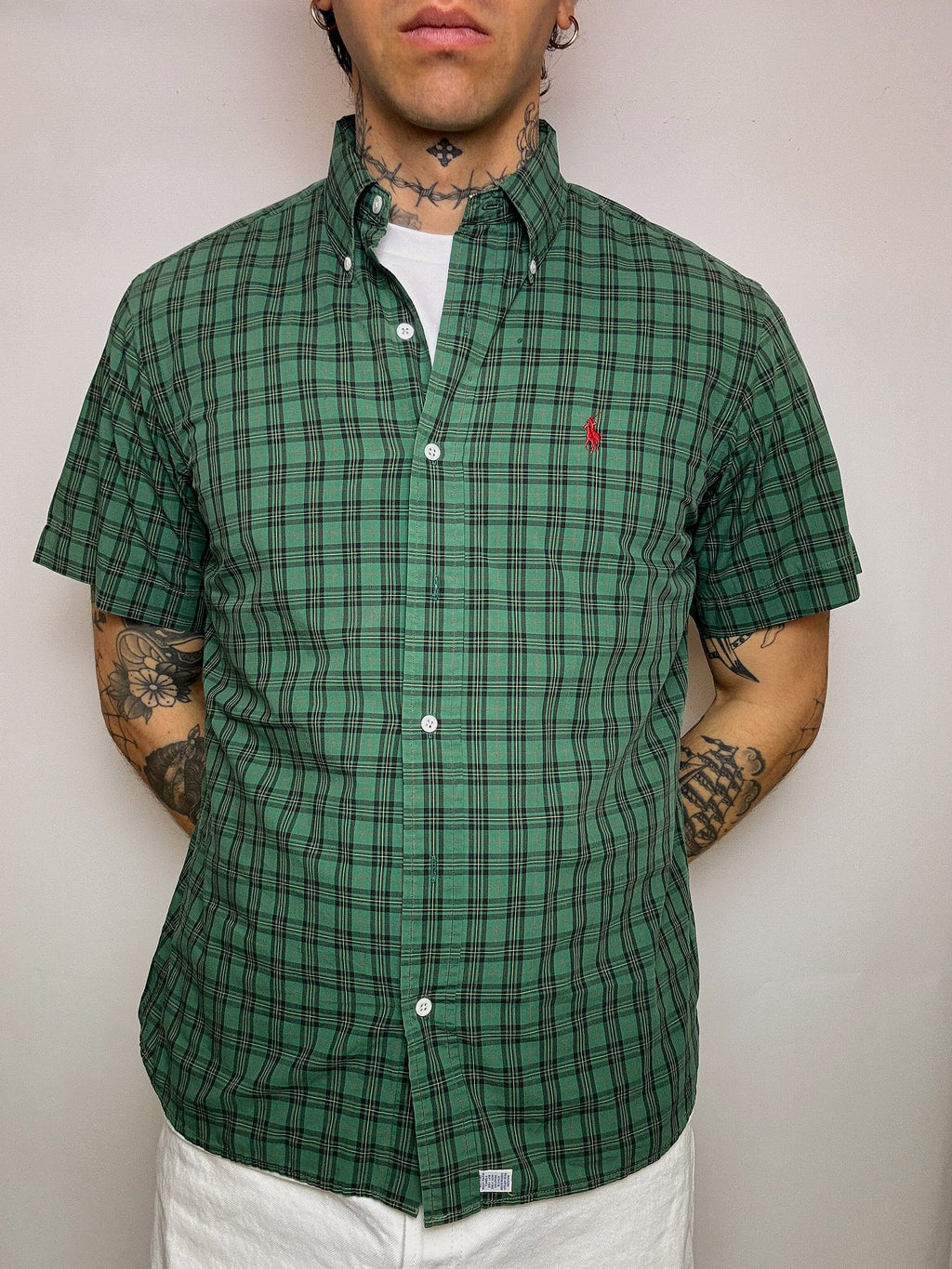LACOSTE M/L vintage pastel striped shirt 
