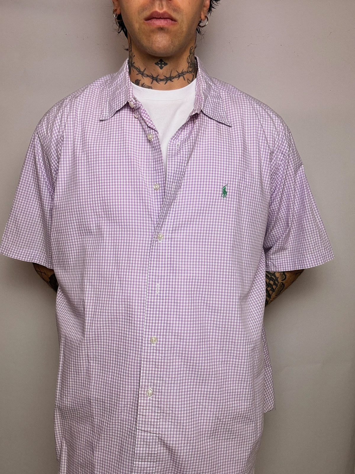 LACOSTE M/L vintage pastel striped shirt 