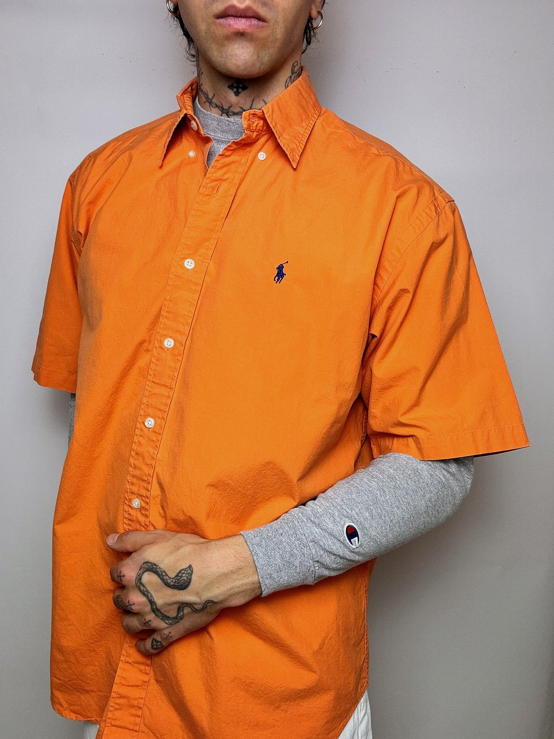 LACOSTE M/L vintage pastel striped shirt 