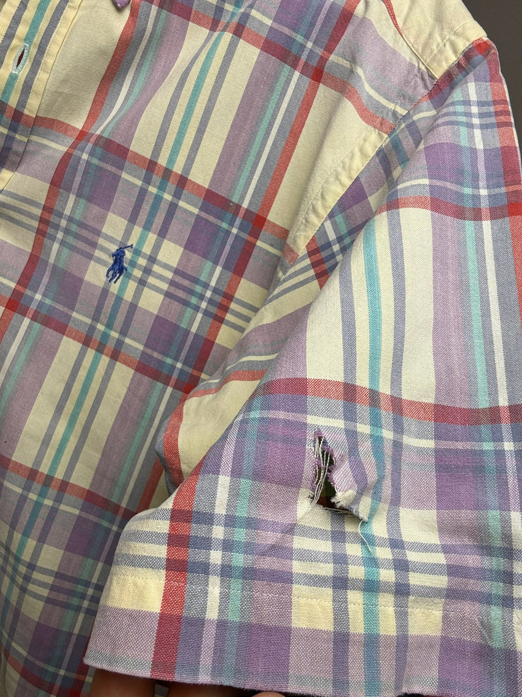 LACOSTE M/L Vintage Pastell gestreiftes Hemd 