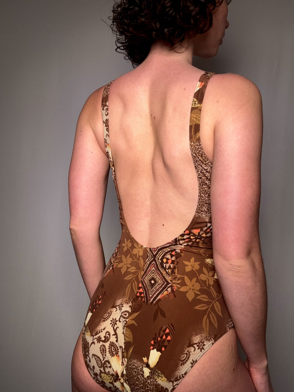 Maillot de bain imprimé L vintage