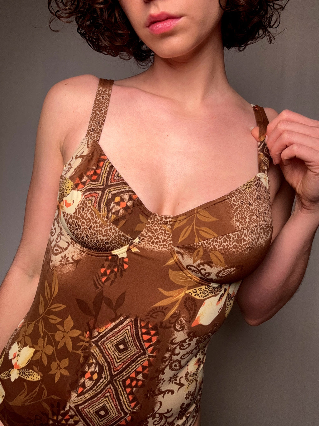 Maillot de bain imprimé L vintage