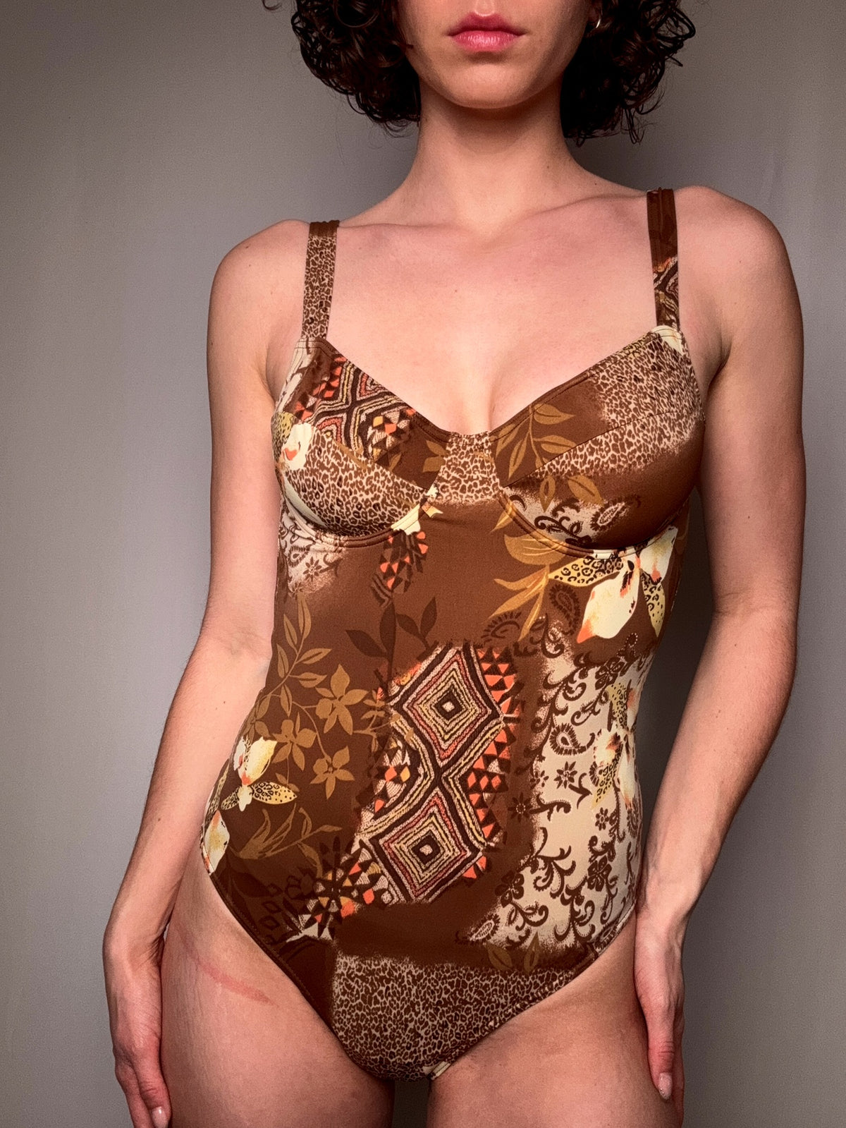 Maillot de bain imprimé L vintage