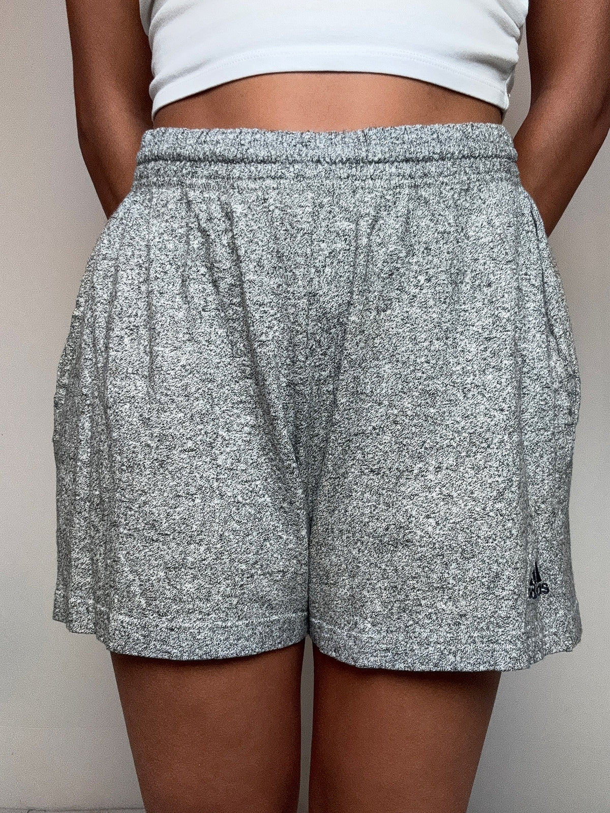 Short de sport gris Adidas S vintage