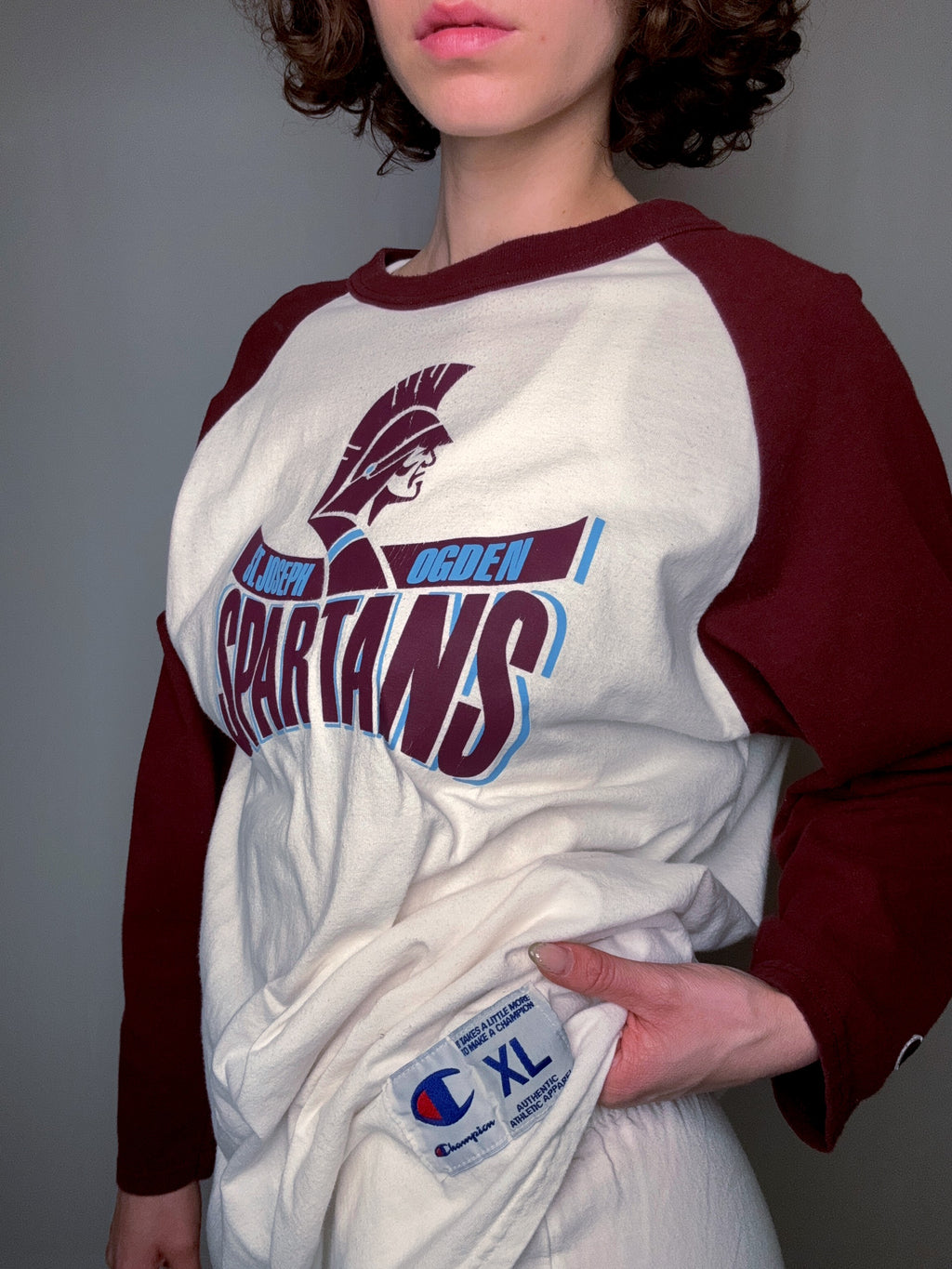 Raglan-T-Shirt Spartans XL Vintage