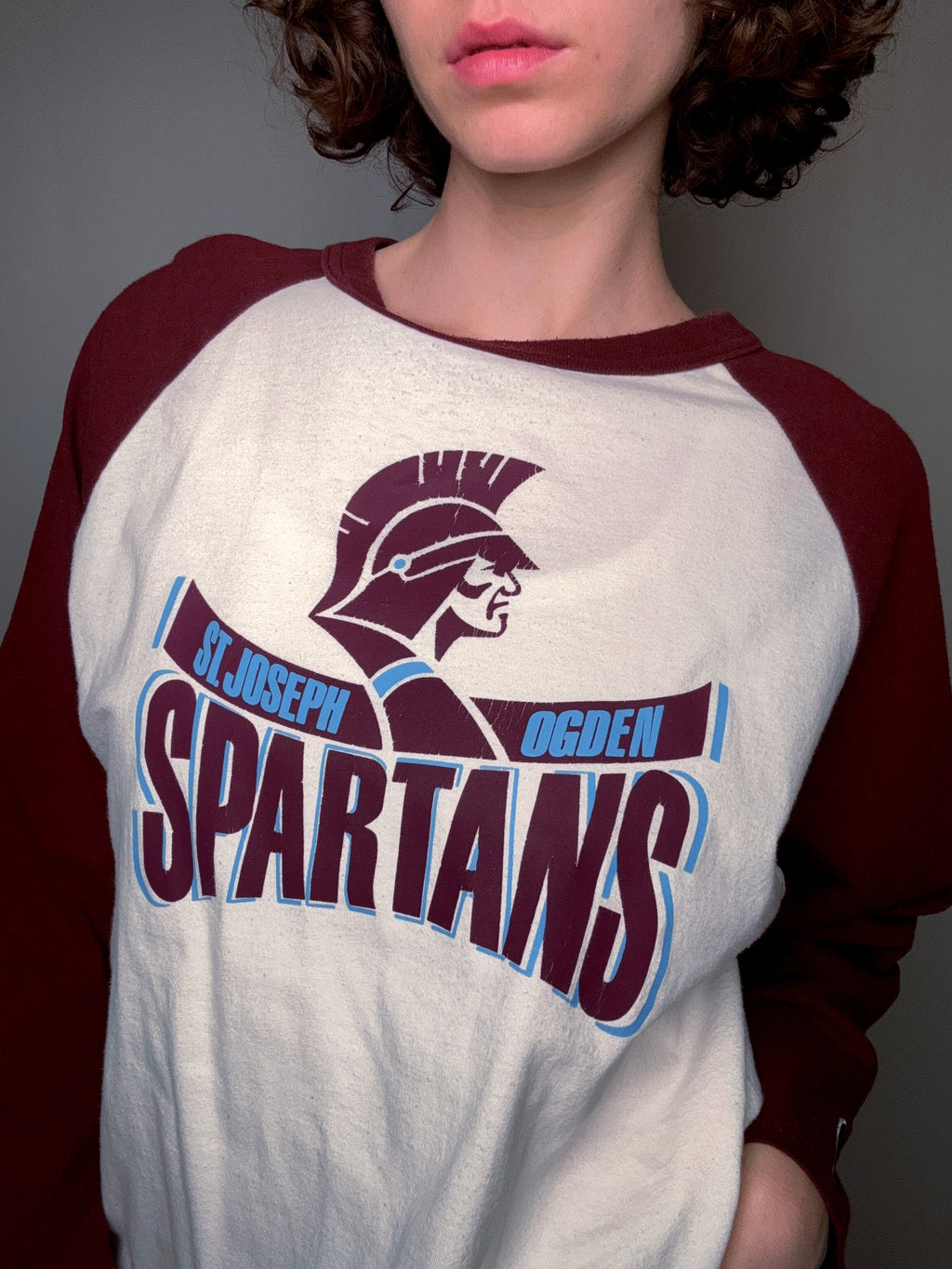 Raglan-T-Shirt Spartans XL Vintage