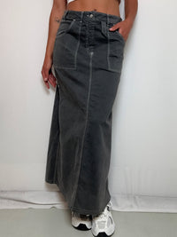 Jupe longue en denim M vintage