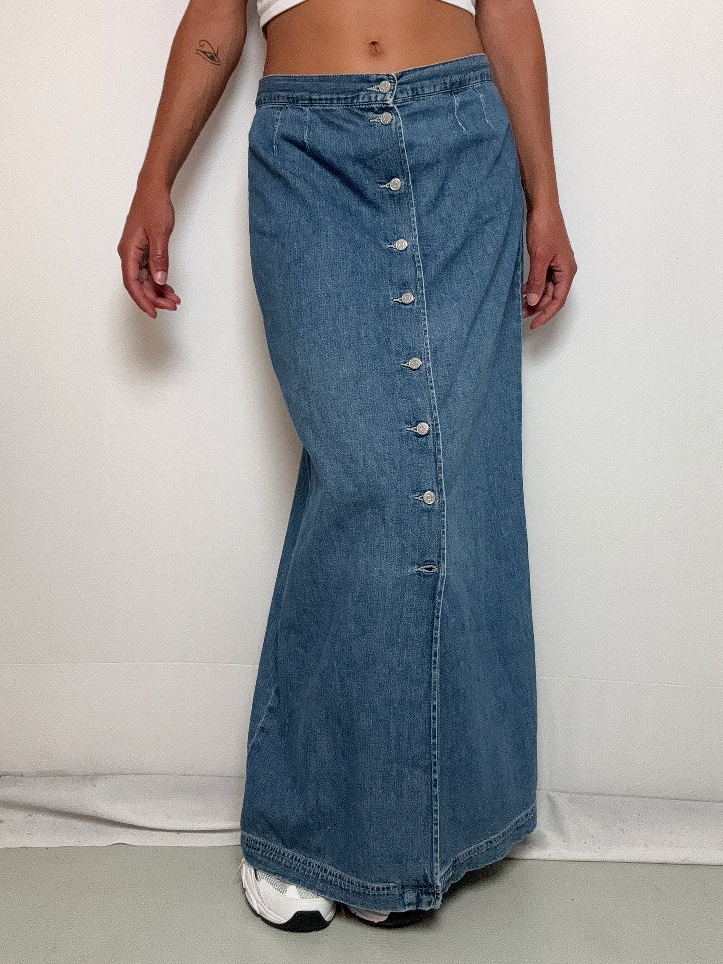 Jupe longue en denim M/L vintage