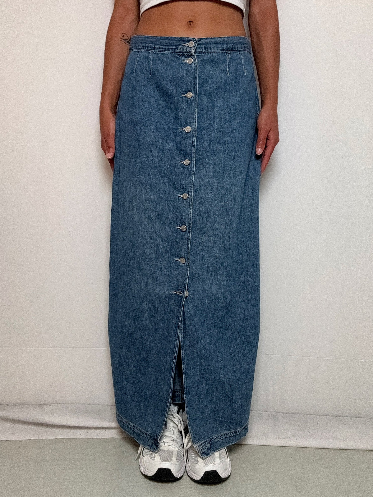 Jupe longue en denim M/L vintage