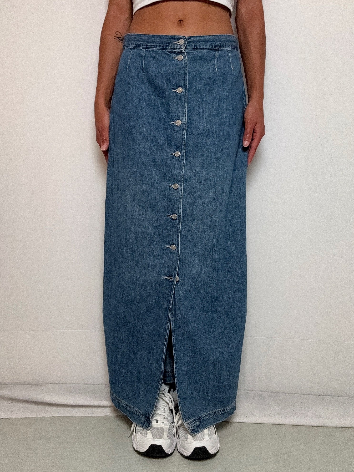Jupe longue en denim M/L vintage