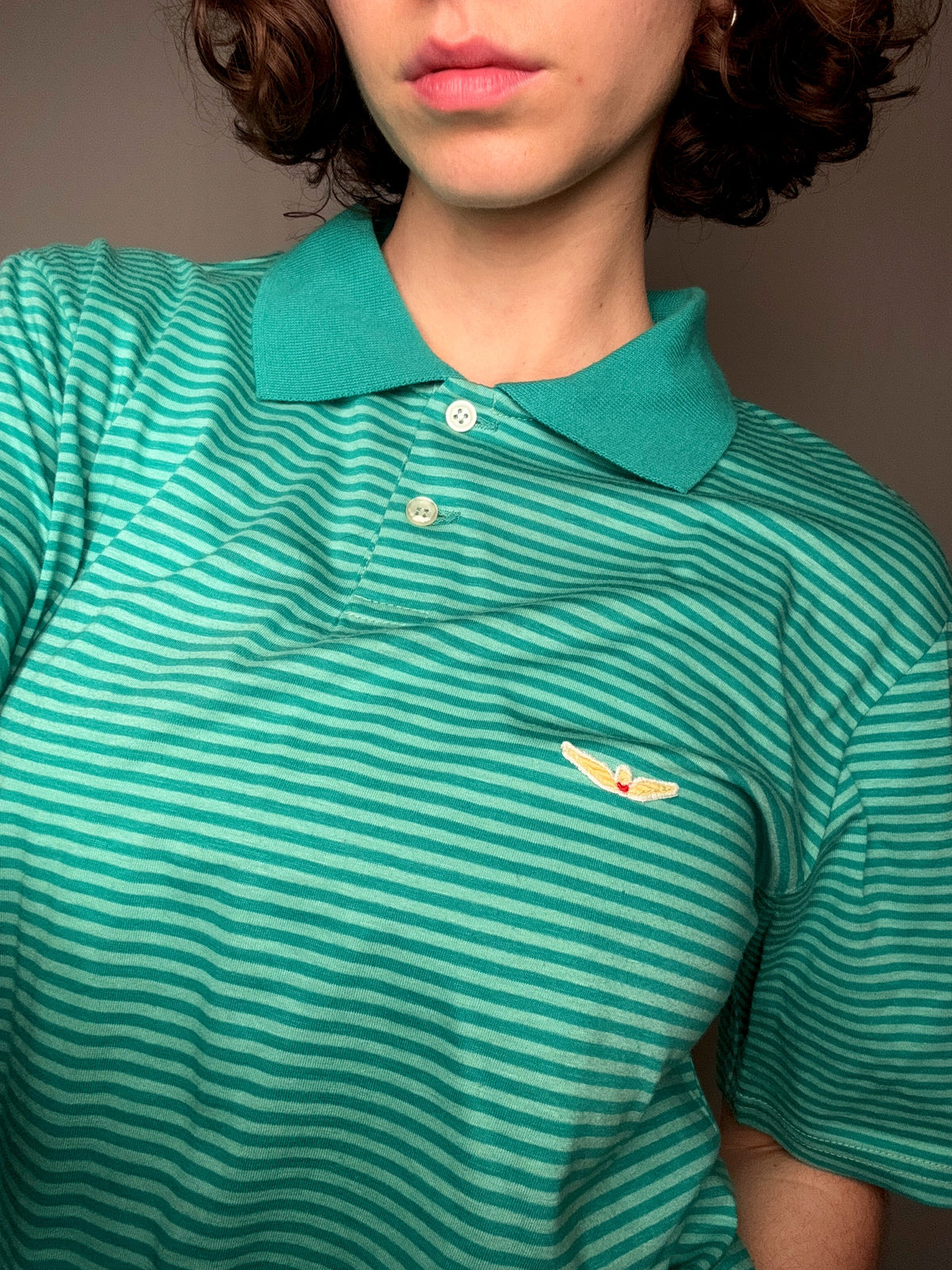 Polo rayé Carrera XL vintage