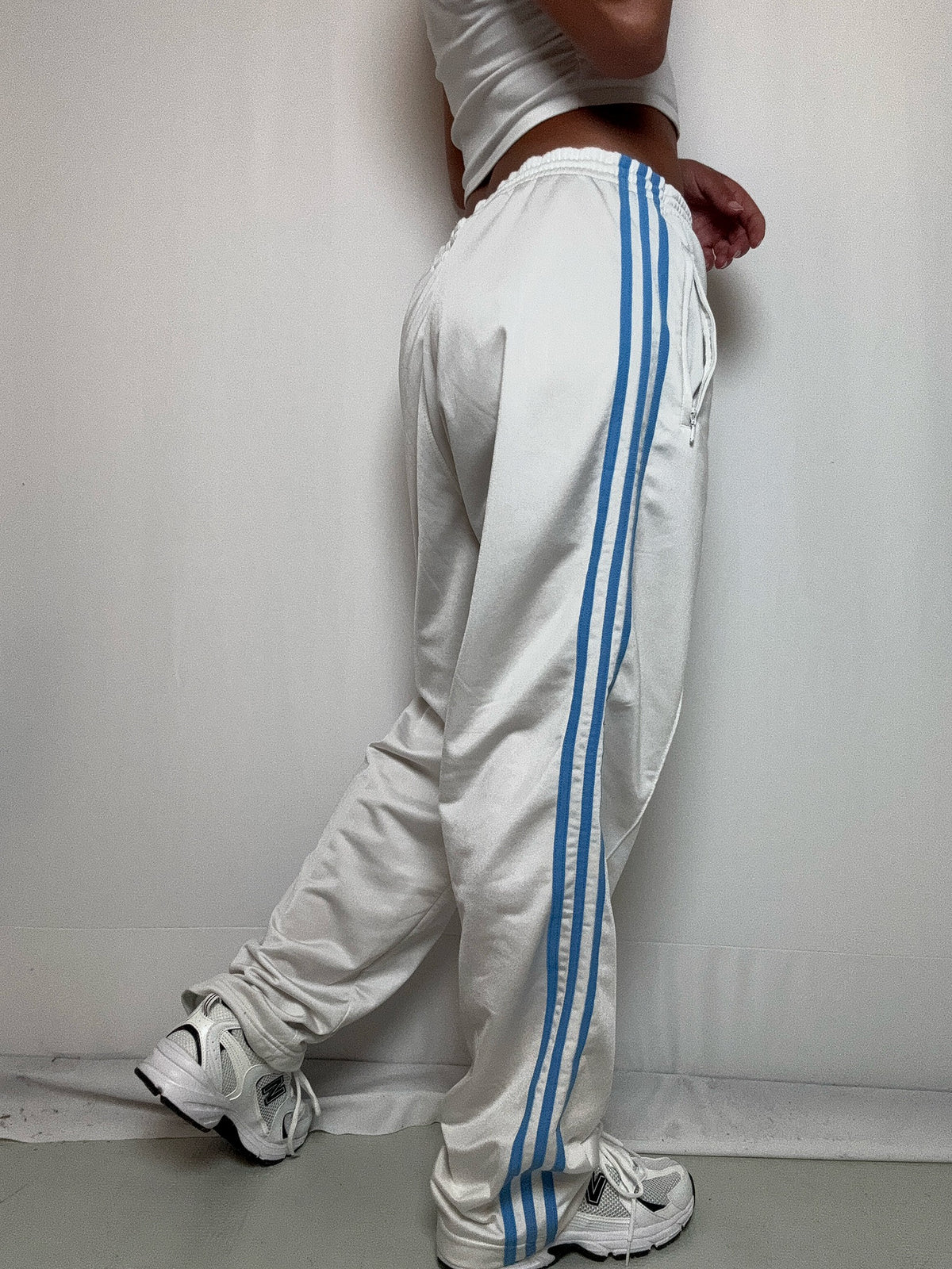 Jogging blanc Adidas L vintage