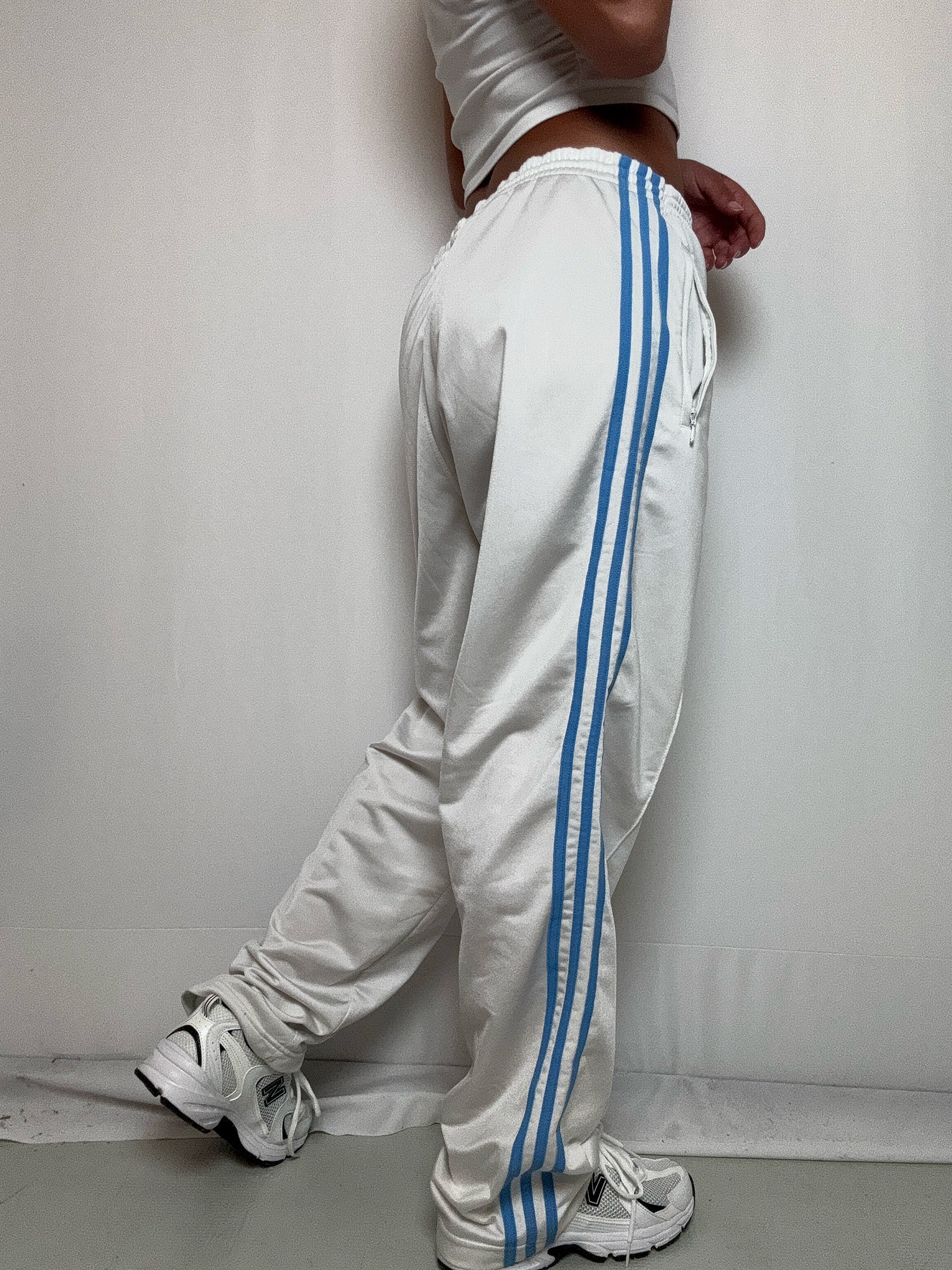 Jogging blanc Adidas L vintage