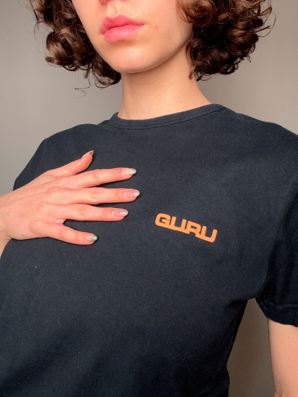 Vintage Guru M bedrucktes T-Shirt