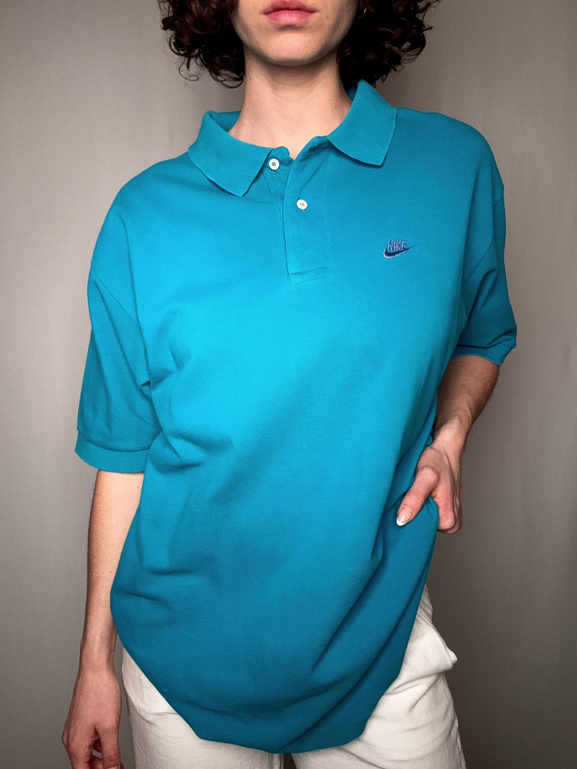 Polo bleu Nike XXL vintage