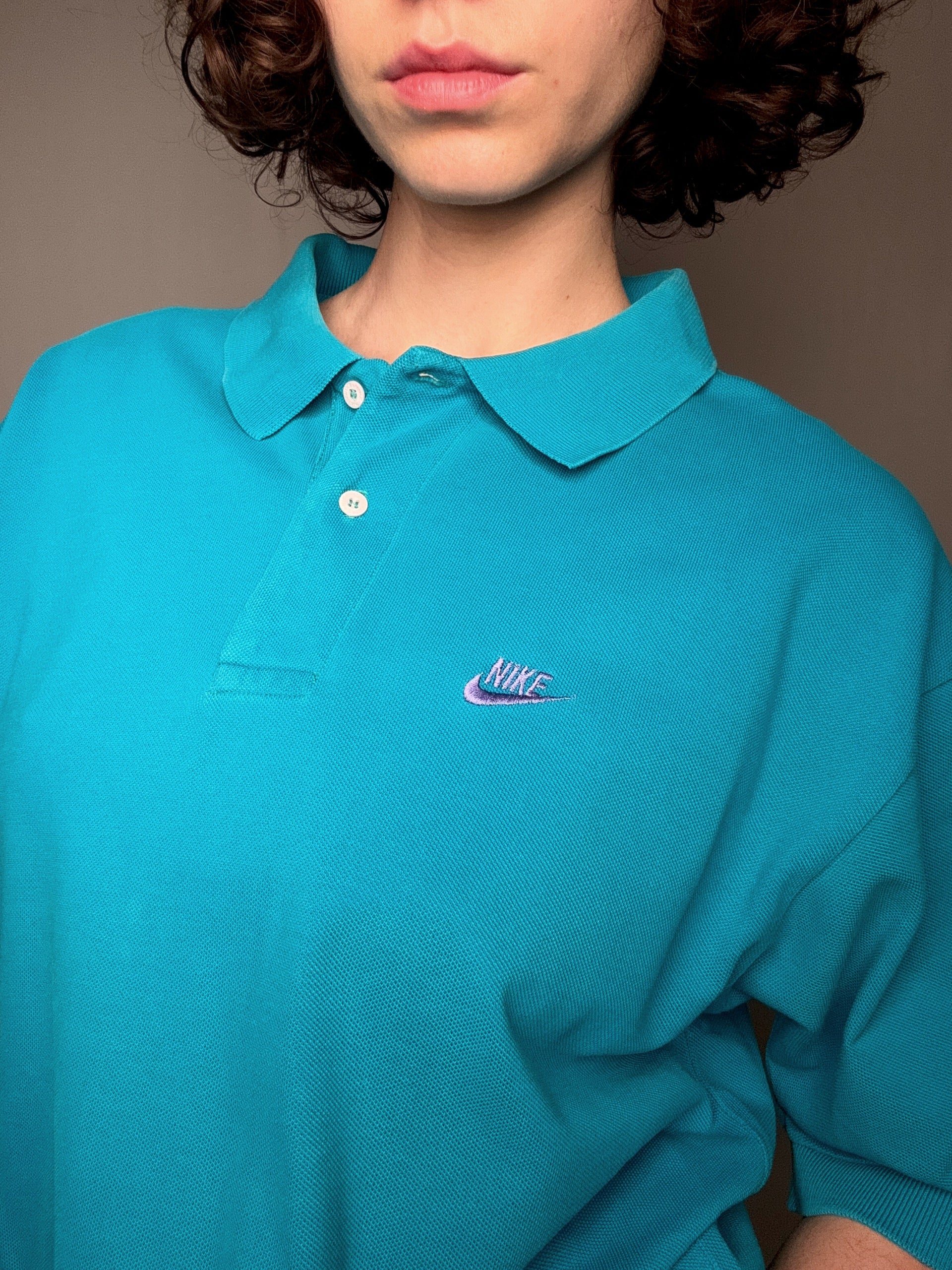 Polo bleu Nike XXL vintage