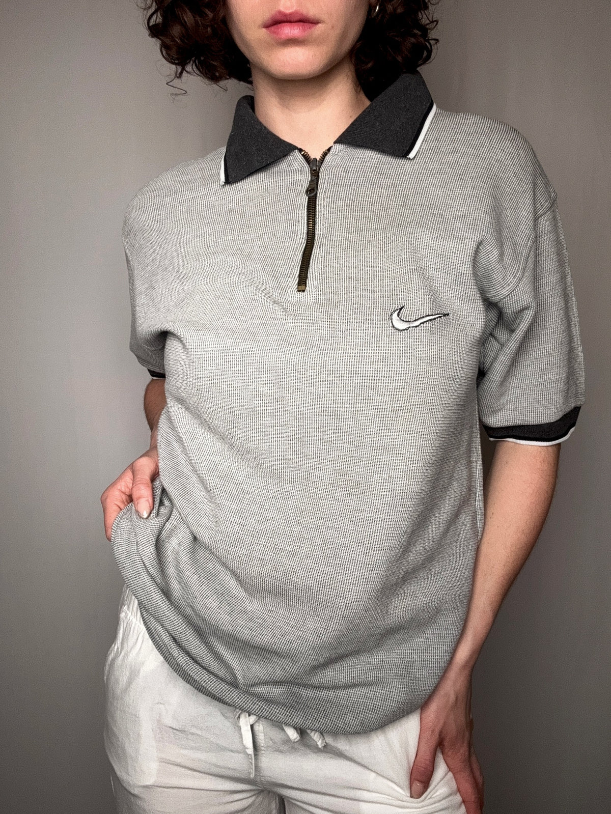 Polo en maille Nike L vintage