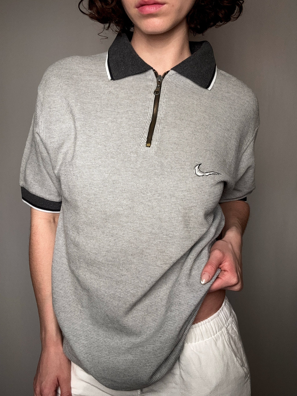Polo en maille Nike L vintage