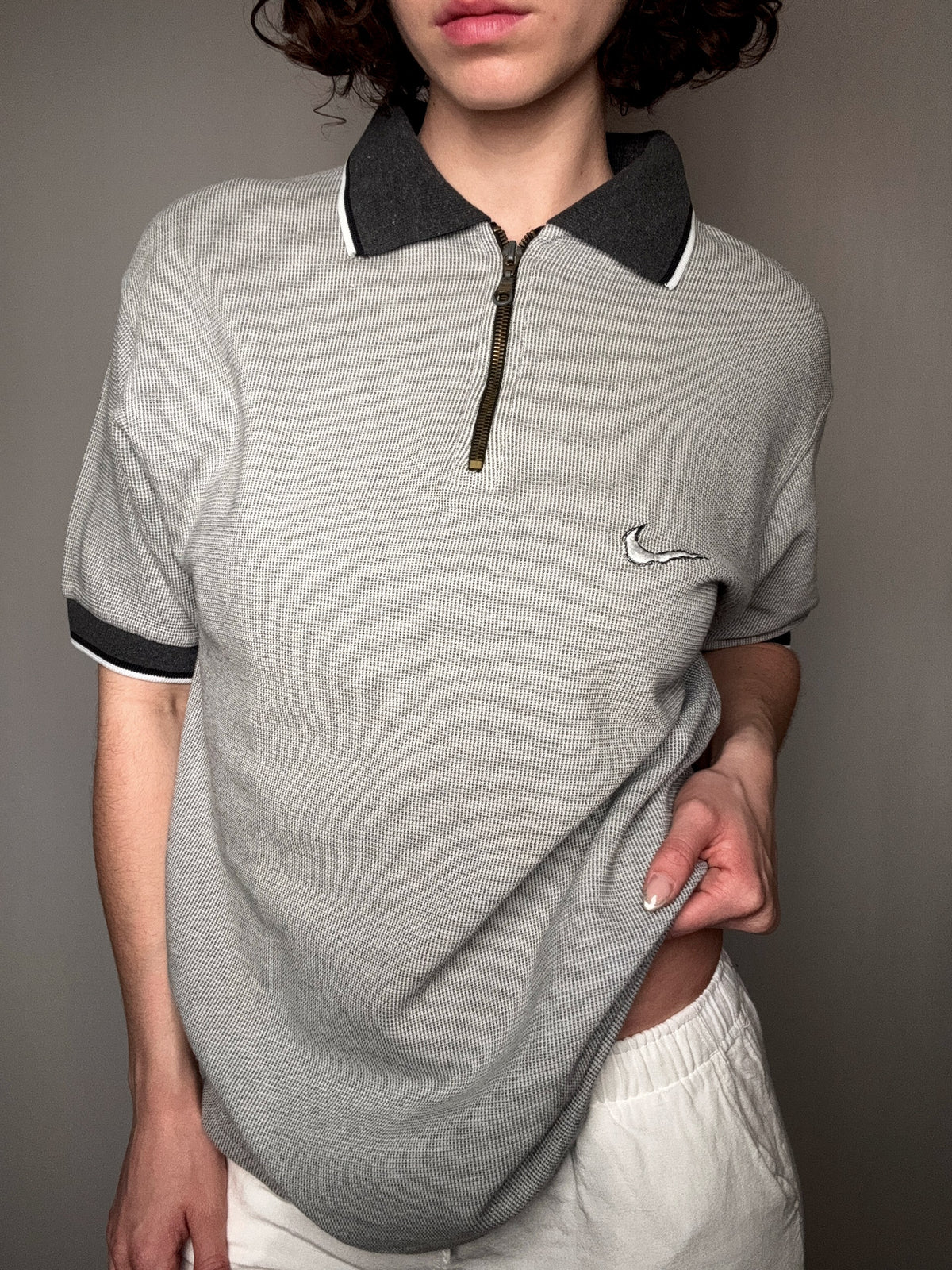 Polo en maille Nike L vintage