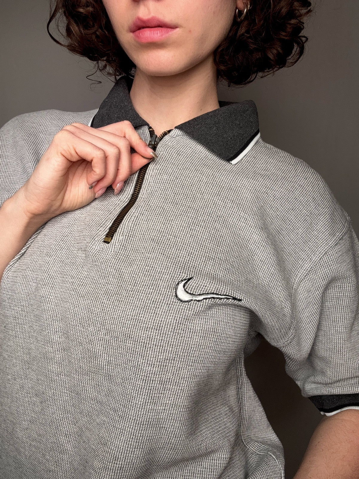 Polo en maille Nike L vintage