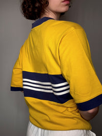 Gelbes Adidas T-Shirt L Vintage