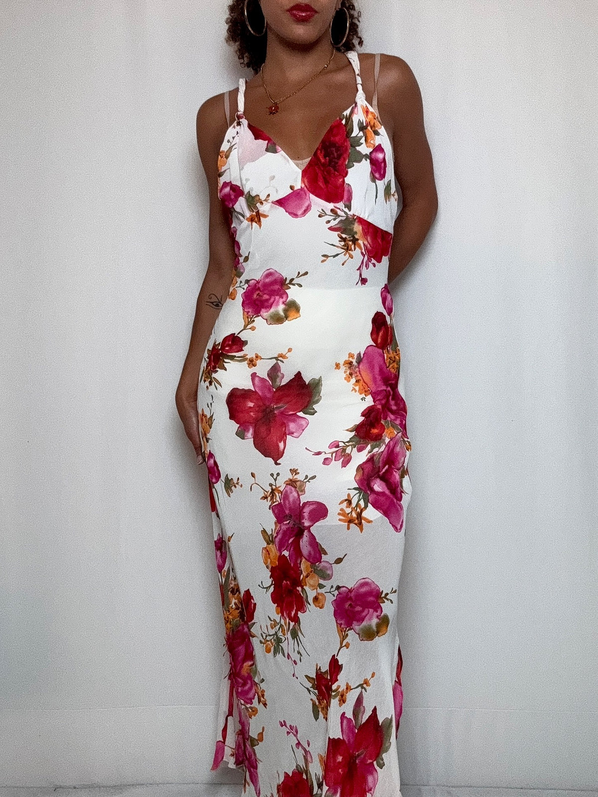 Robe longue fluide M/L vintage