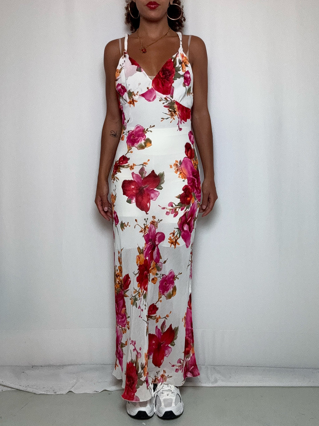 Robe longue fluide M/L vintage