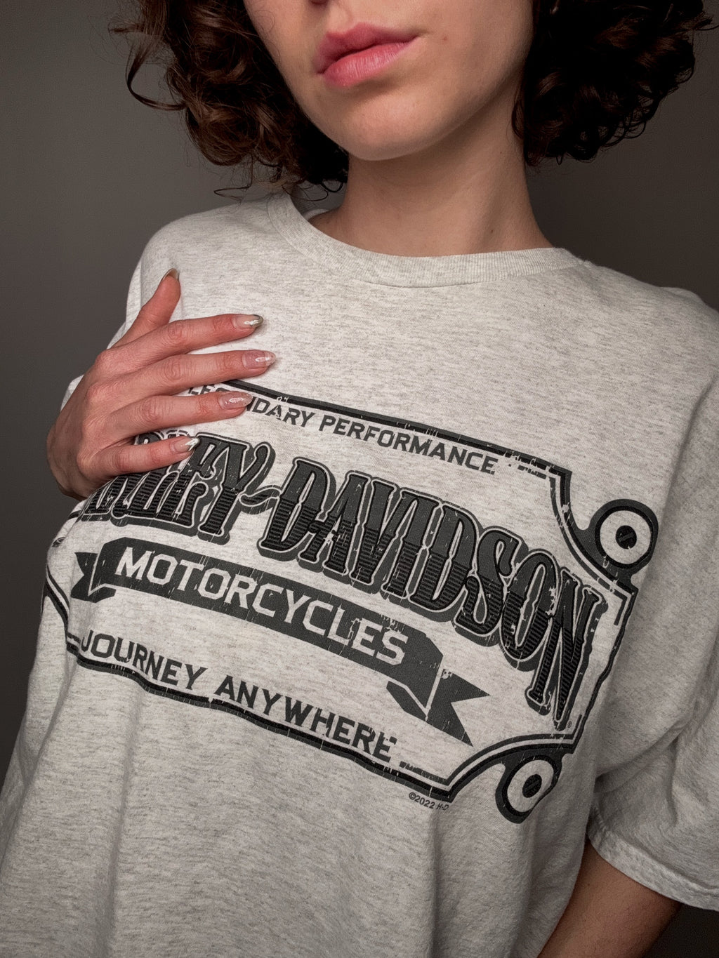Vintage grey Harley Davidson 3XL T-shirt