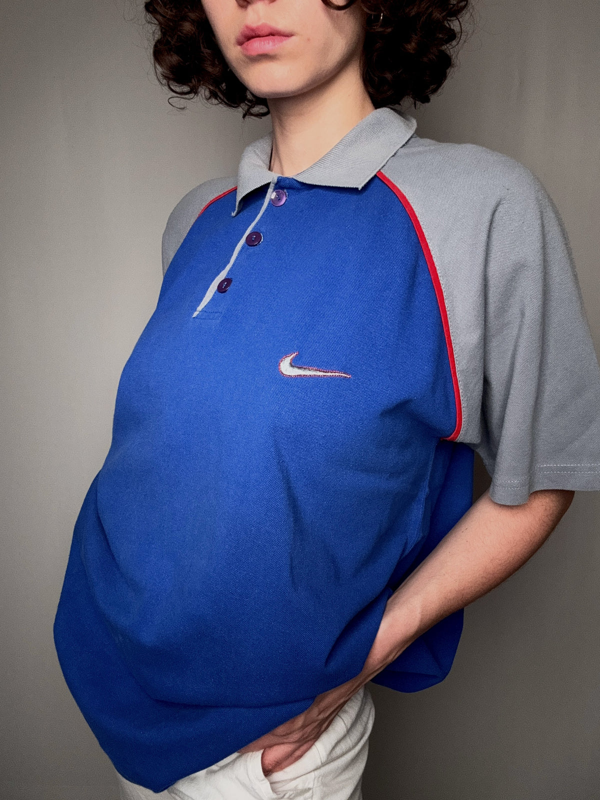 Polo bicolore Nike XXL vintage