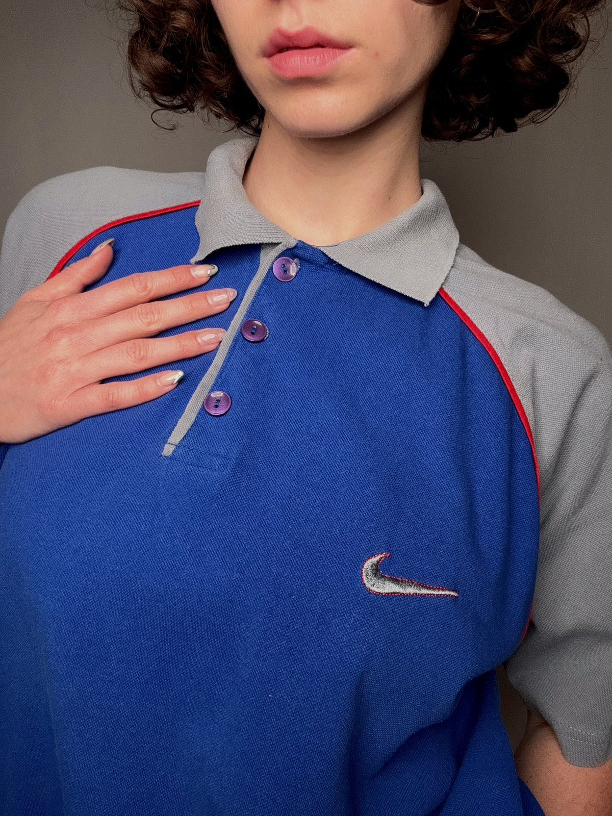 Polo bicolore Nike XXL vintage