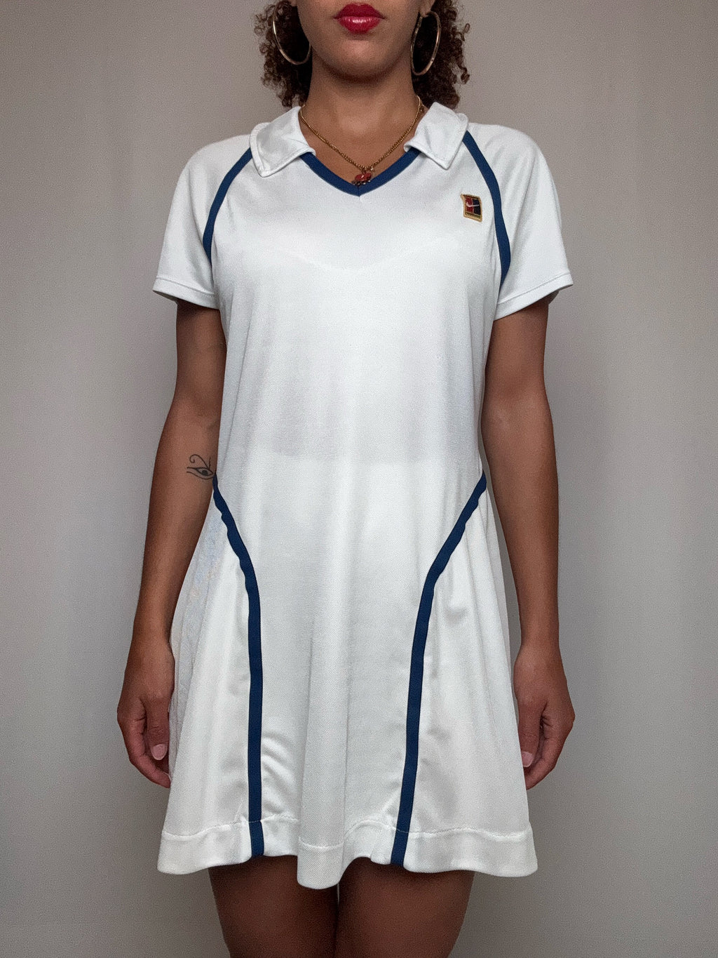 Robe de sport blanche Nike M vintage