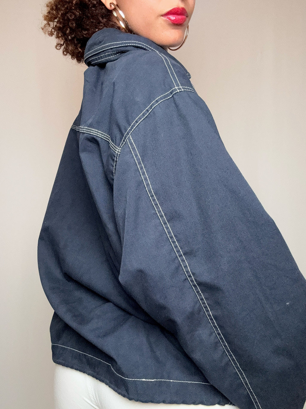 Veste d'été avec surpiqures XL vintage