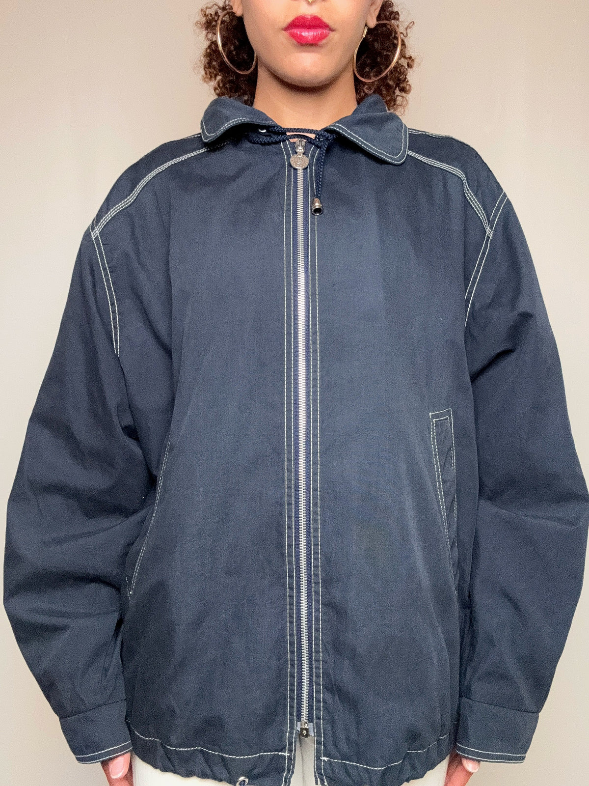 Veste d'été avec surpiqures XL vintage