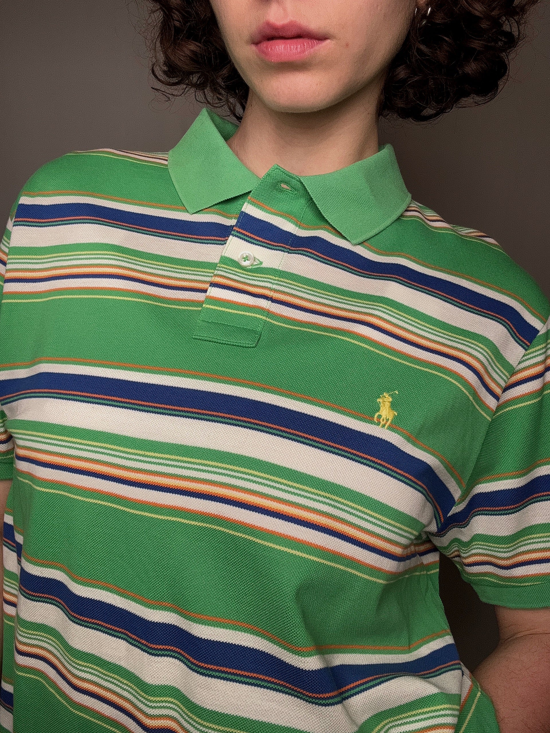 Polo rayé Ralph Lauren L vintage