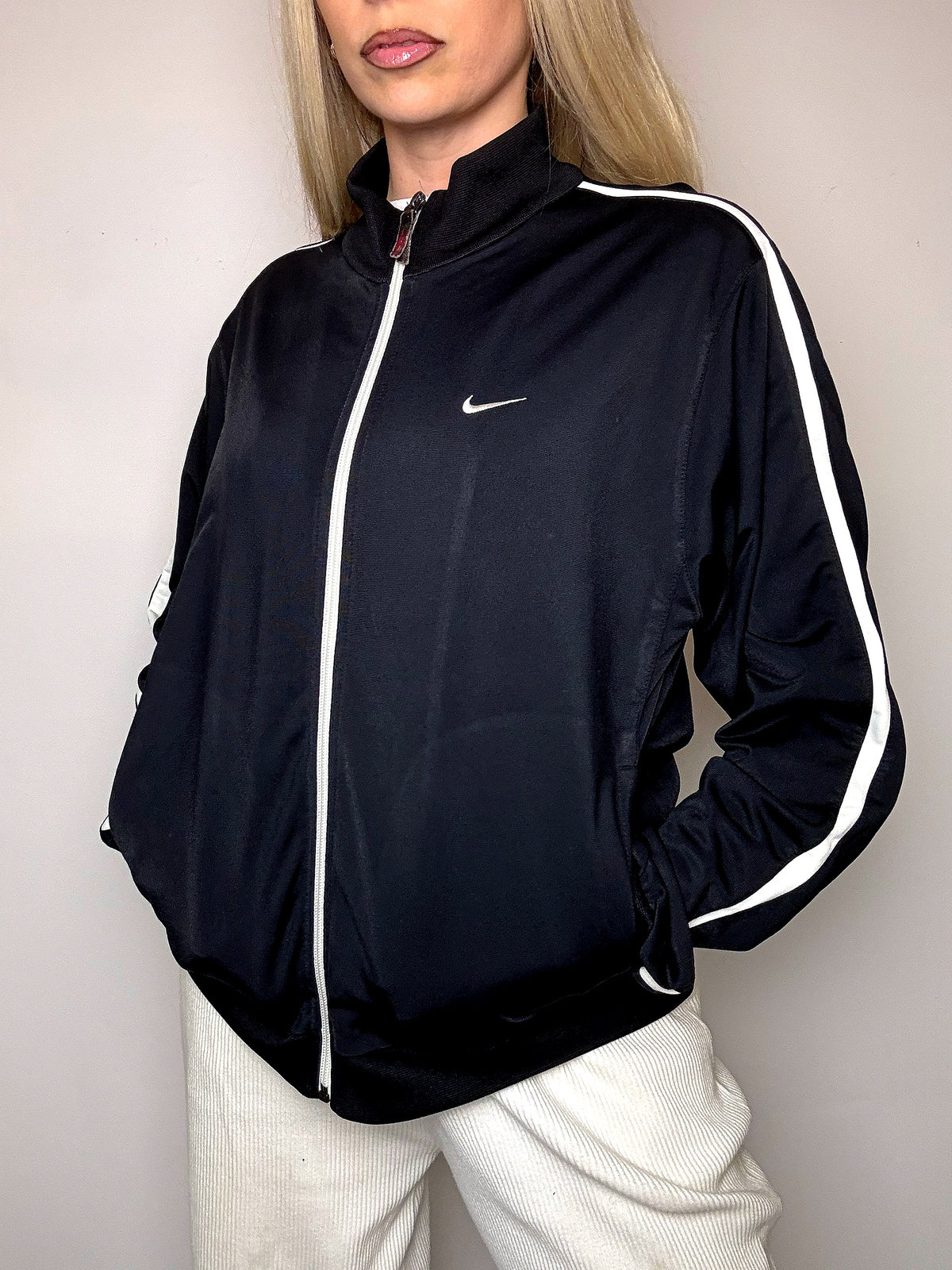 Veste de sport noire NIKE XL vintage