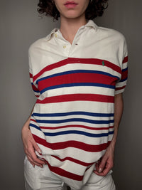 Polo rayé Ralph Lauren M vintage