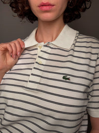 Polo rayé Lacoste L vintage