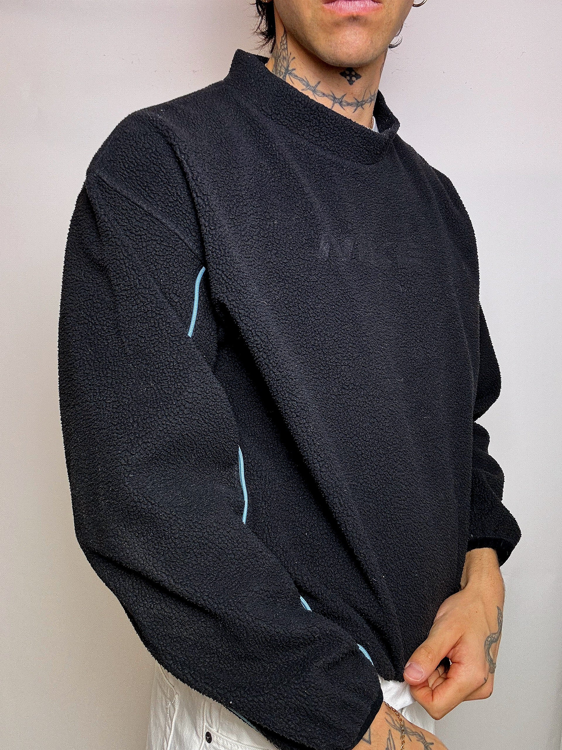 Polaire noire NIKE L vintage
