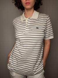 Polo rayé Lacoste L vintage