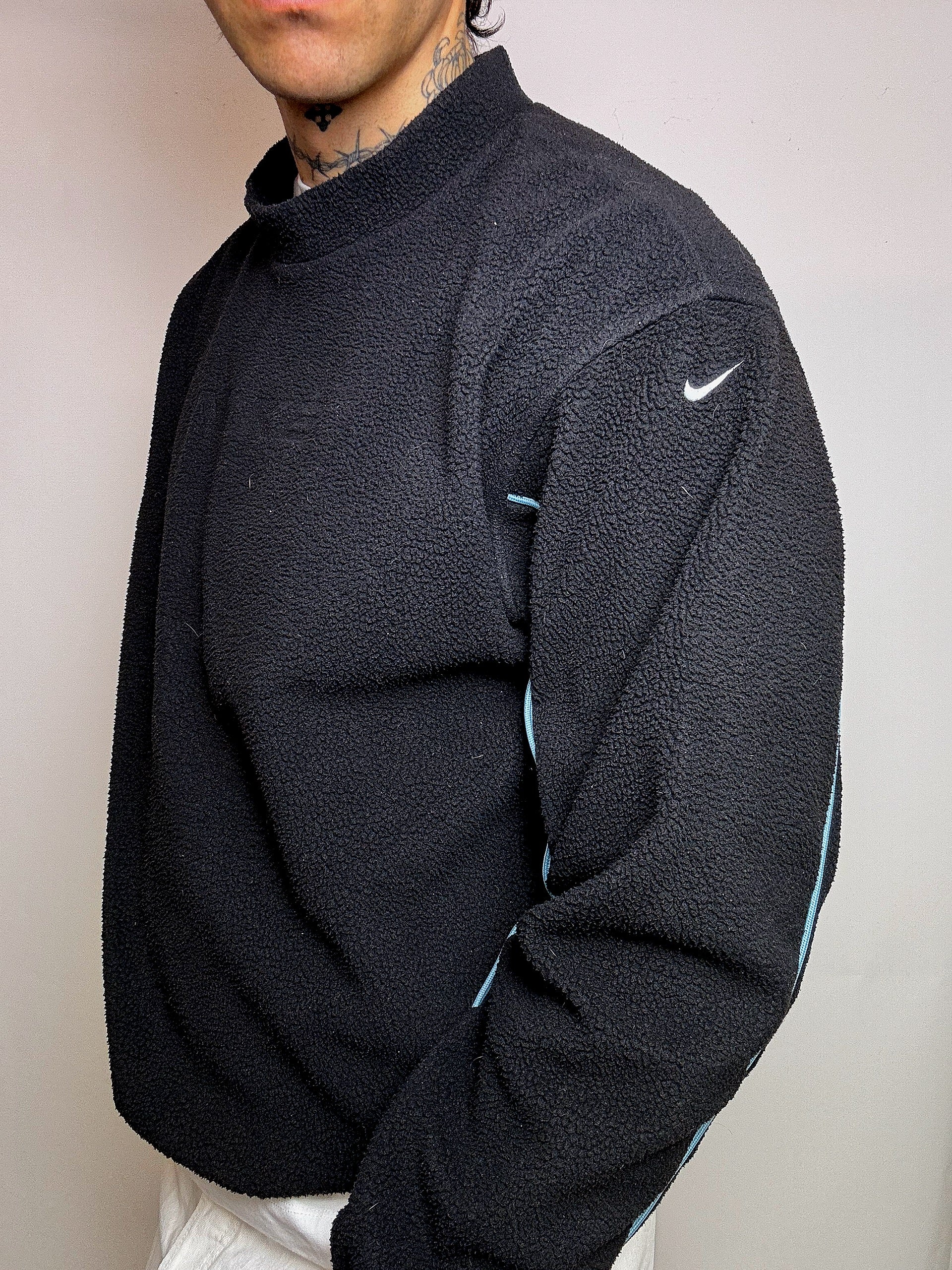 Polaire noire NIKE L vintage