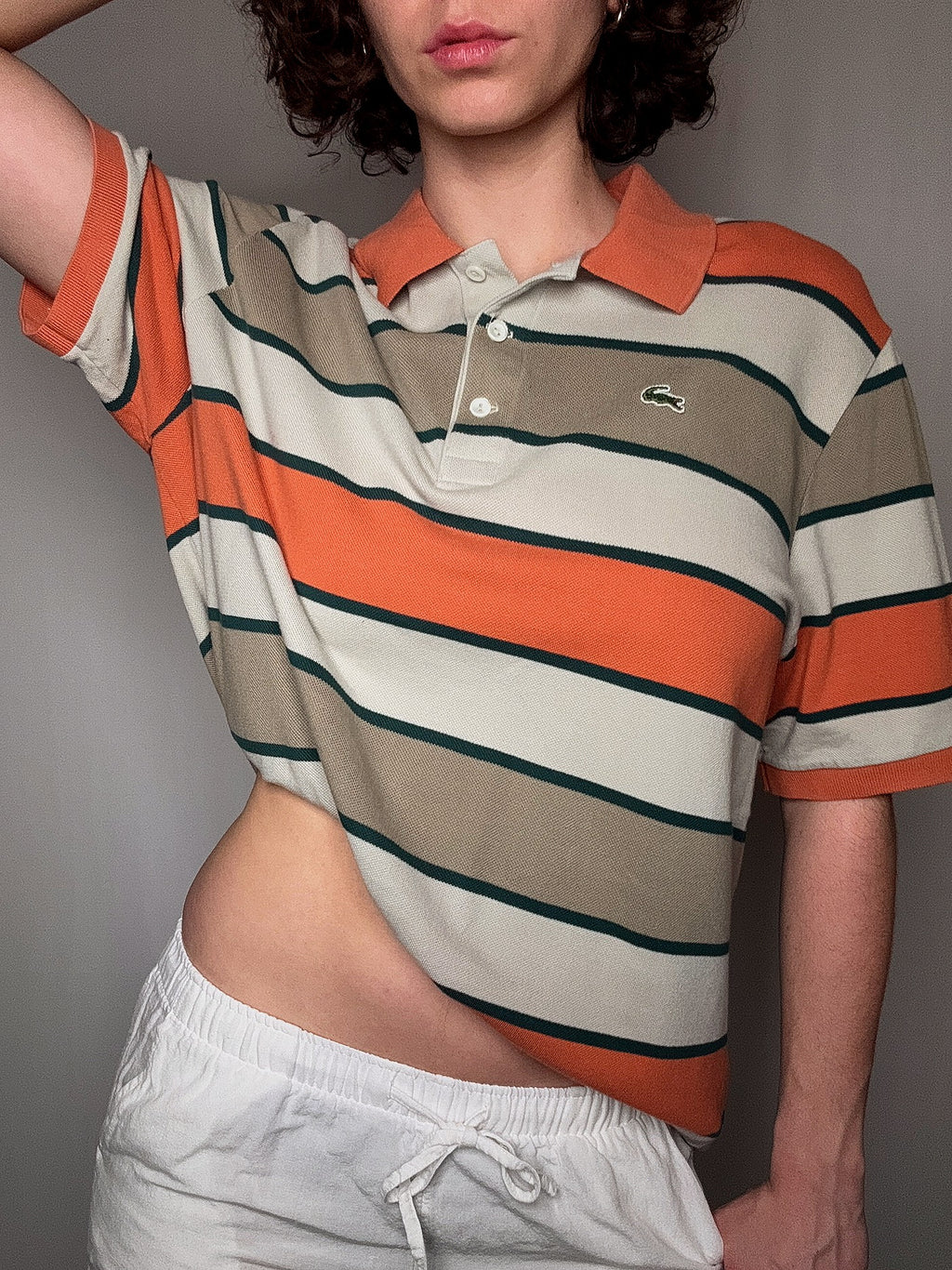 Polo rayé Lacoste XXL vintage